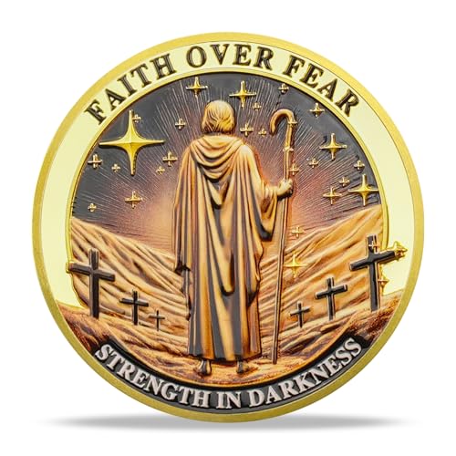 Faith Over Fear Christian Challenge Coin mysite