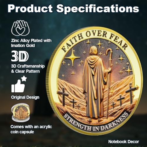 Faith Over Fear Christian Challenge Coin mysite