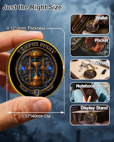 Memento Mori & Tempus Futuristic Mechanical Skull Coin mysite