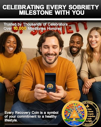 Personalized Stained Glass Tree of Life Sobriety Coin mysite