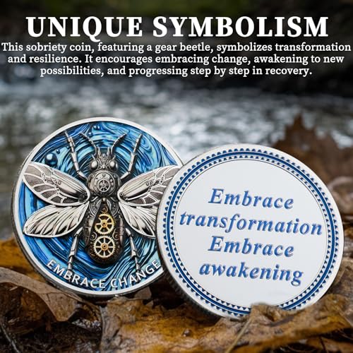 Mechanical Gear Beetle Sobriety Coin mysite