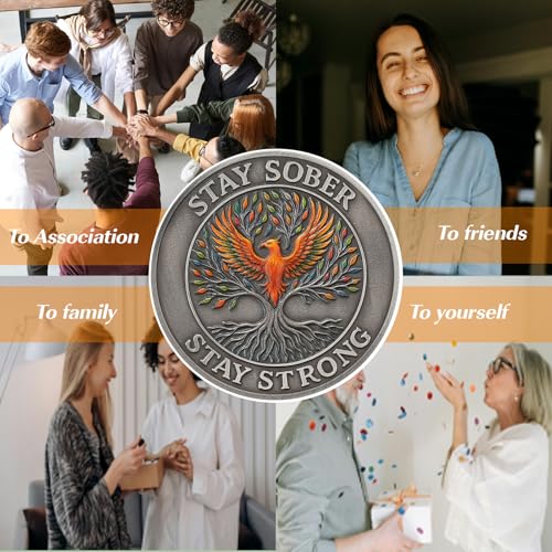 Personalized Phoenix Tree of Life Sobriety Coin mysite