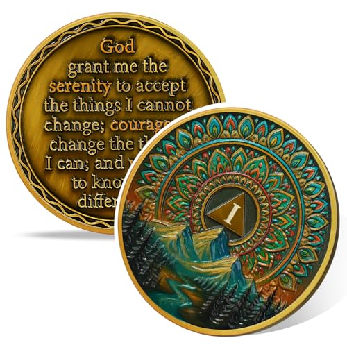 Personalized Sacred Mandala  Sobriety Coin mysite