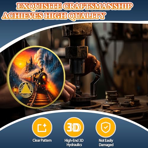 Personalized Embracing Transformation and Awakening Steam Train Sobriety Coin mysite