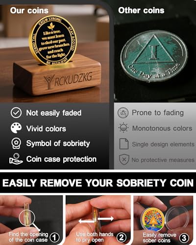 Personalized Stained Glass Tree of Life Sobriety Coin mysite