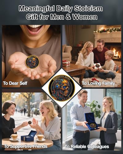 Memento Mori & Tempus Futuristic Mechanical Skull Coin mysite