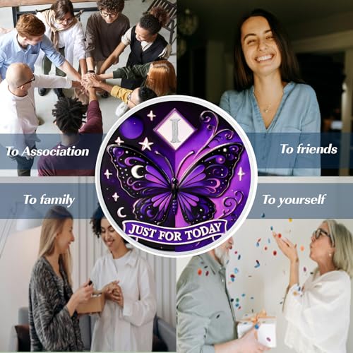 Customized Moonlight Butterfly Sobriety Coin mysite
