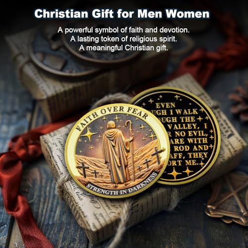 Faith Over Fear Christian Challenge Coin mysite