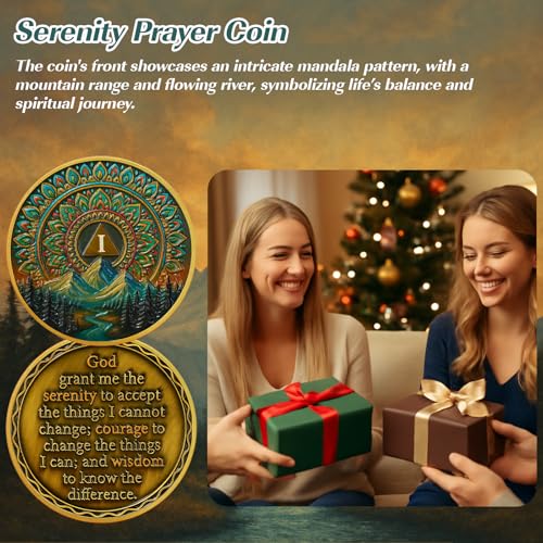 Personalized Sacred Mandala  Sobriety Coin mysite