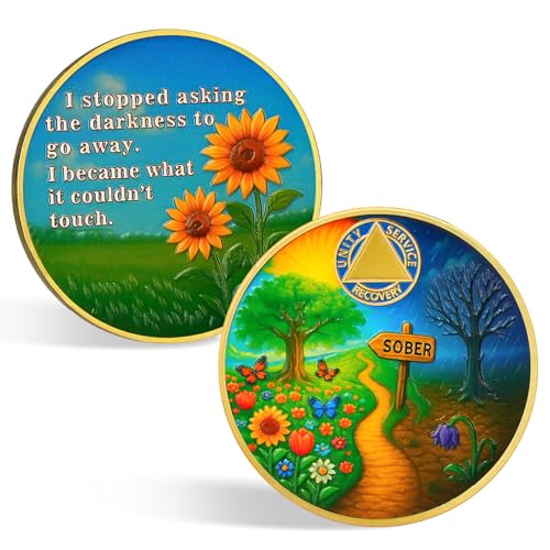 Personalized Sober Path Inspirational Sobriety Coin mysite