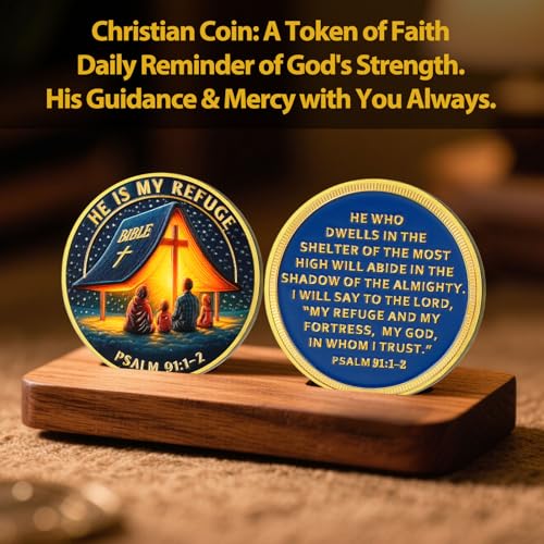 He is My Refuge Christian Challenge Coin mysite