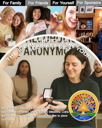 Personalized Stained Glass Tree of Life Sobriety Coin mysite