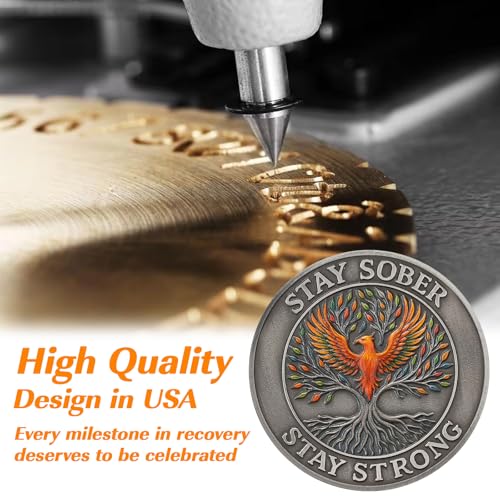 Personalized Phoenix Tree of Life Sobriety Coin mysite
