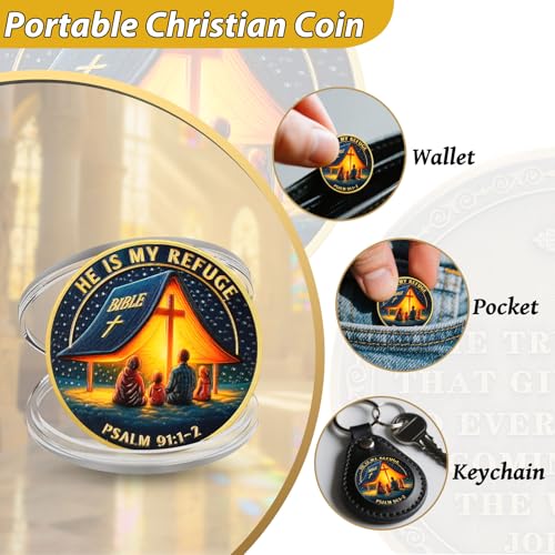 He is My Refuge Christian Challenge Coin mysite