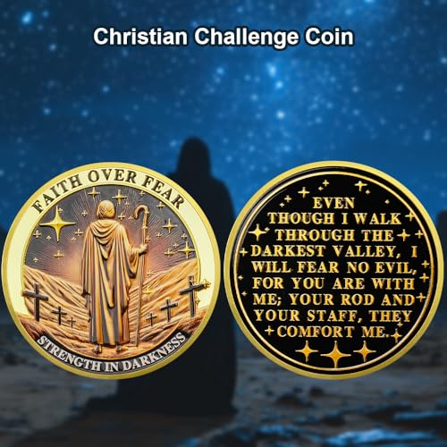 Faith Over Fear Christian Challenge Coin mysite