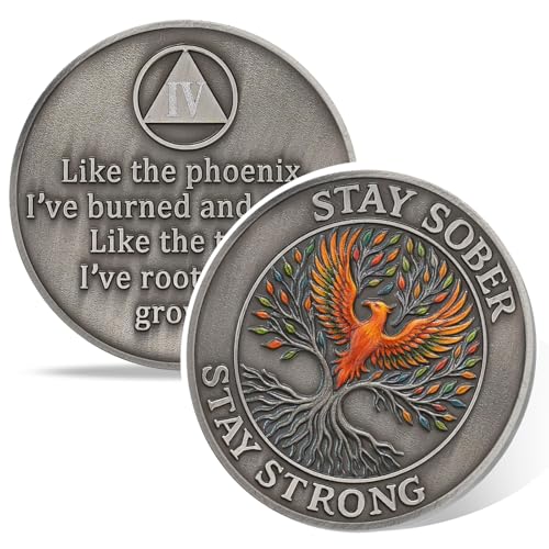 Personalized Phoenix Tree of Life Sobriety Coin mysite