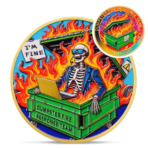 Skull Dumpster Fire Response Team Coin mysite
