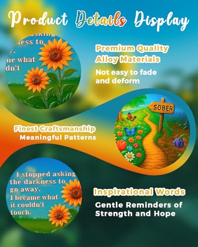 Personalized Sober Path Inspirational Sobriety Coin mysite