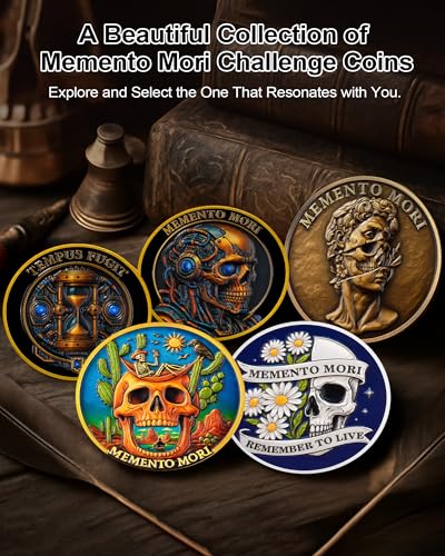 Memento Mori & Tempus Futuristic Mechanical Skull Coin mysite