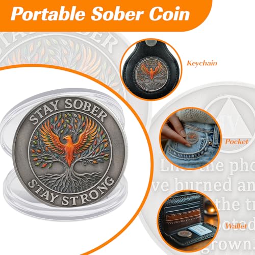 Personalized Phoenix Tree of Life Sobriety Coin mysite