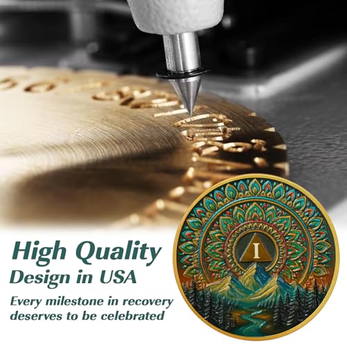 Personalized Sacred Mandala  Sobriety Coin mysite