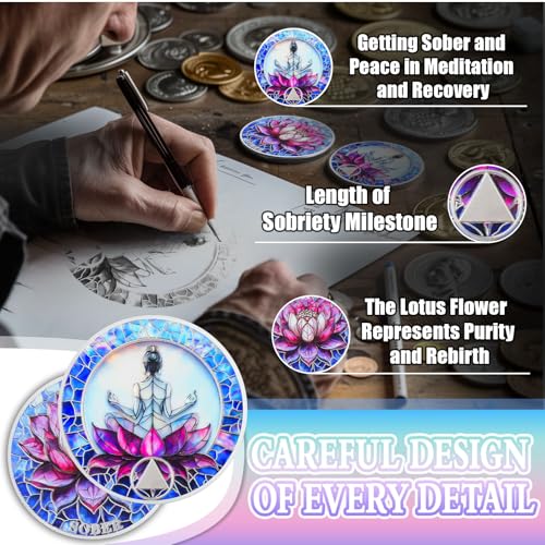 Personalized Rebirth & Peace Meditation on The Lotus Sobriety Coin mysite