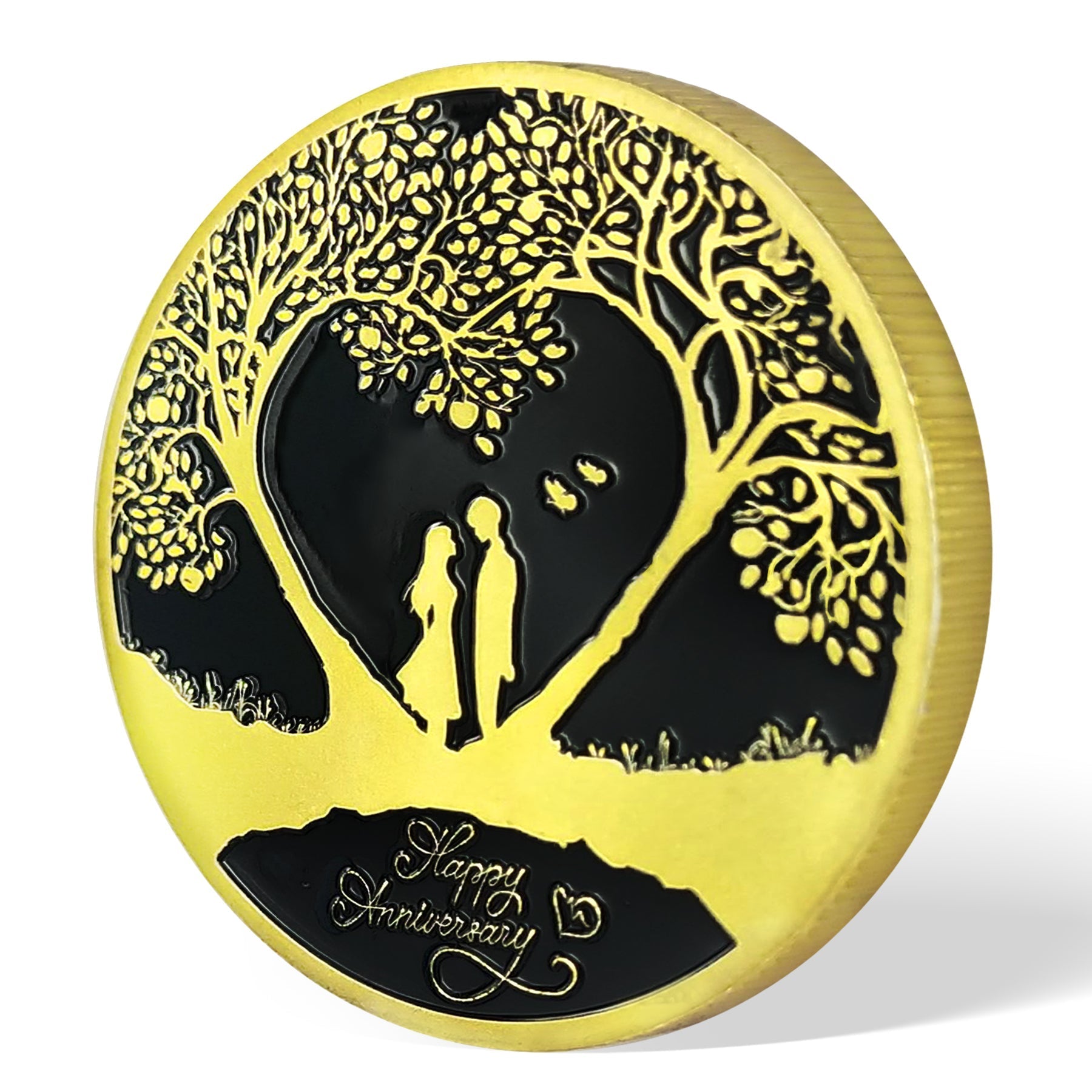 Love Tree-Shaped Wedding Commemorative Coin Anniversary Gift mysite