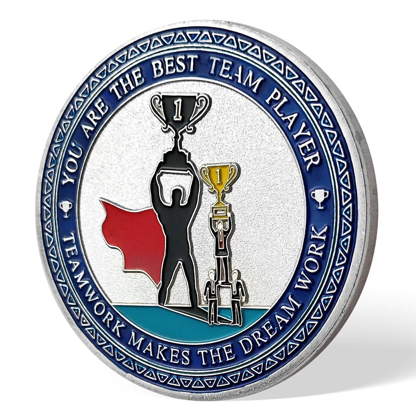 Encouragement Challenge Coin-Employee Appreciation Gifts Inspirational Thank You Coin for Students and Cowokers-Team Superman mysite