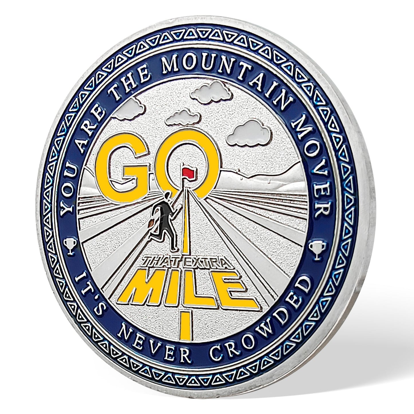 Encouragement Challenge Coin-employee Appreciation Gifts Inspirational Thank You Coin for Students and Cowokers-roads and Red Flags mysite