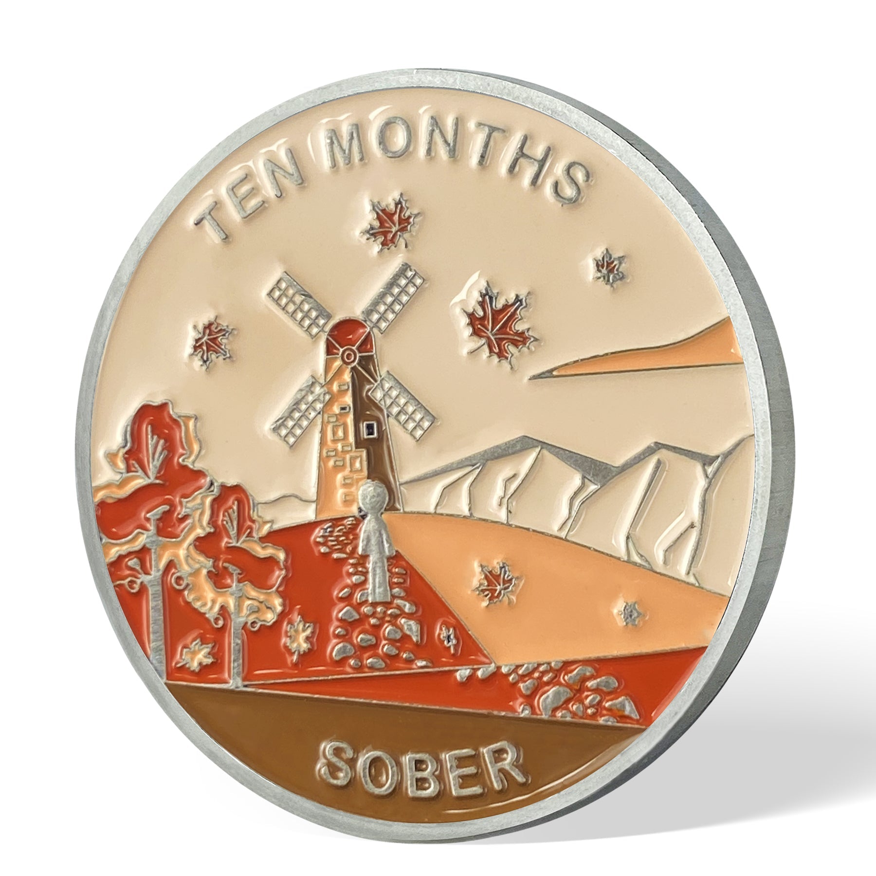 1 Month 1 Year Mountains and Highways Commemorative Gift Sobriety Coin mysite