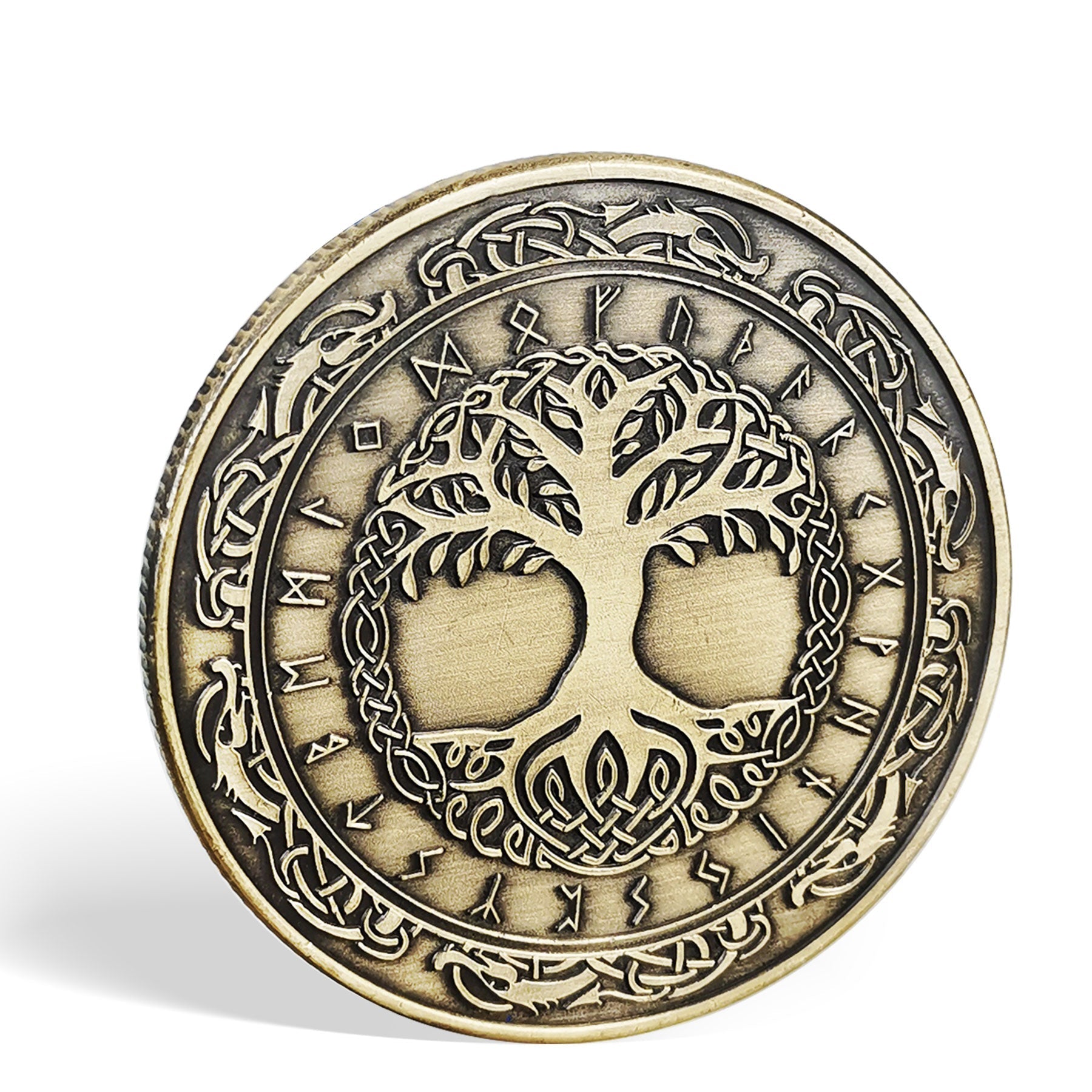 Viking Yggdrasil Tree of Life Coin Nordic Mythology Talisman mysite