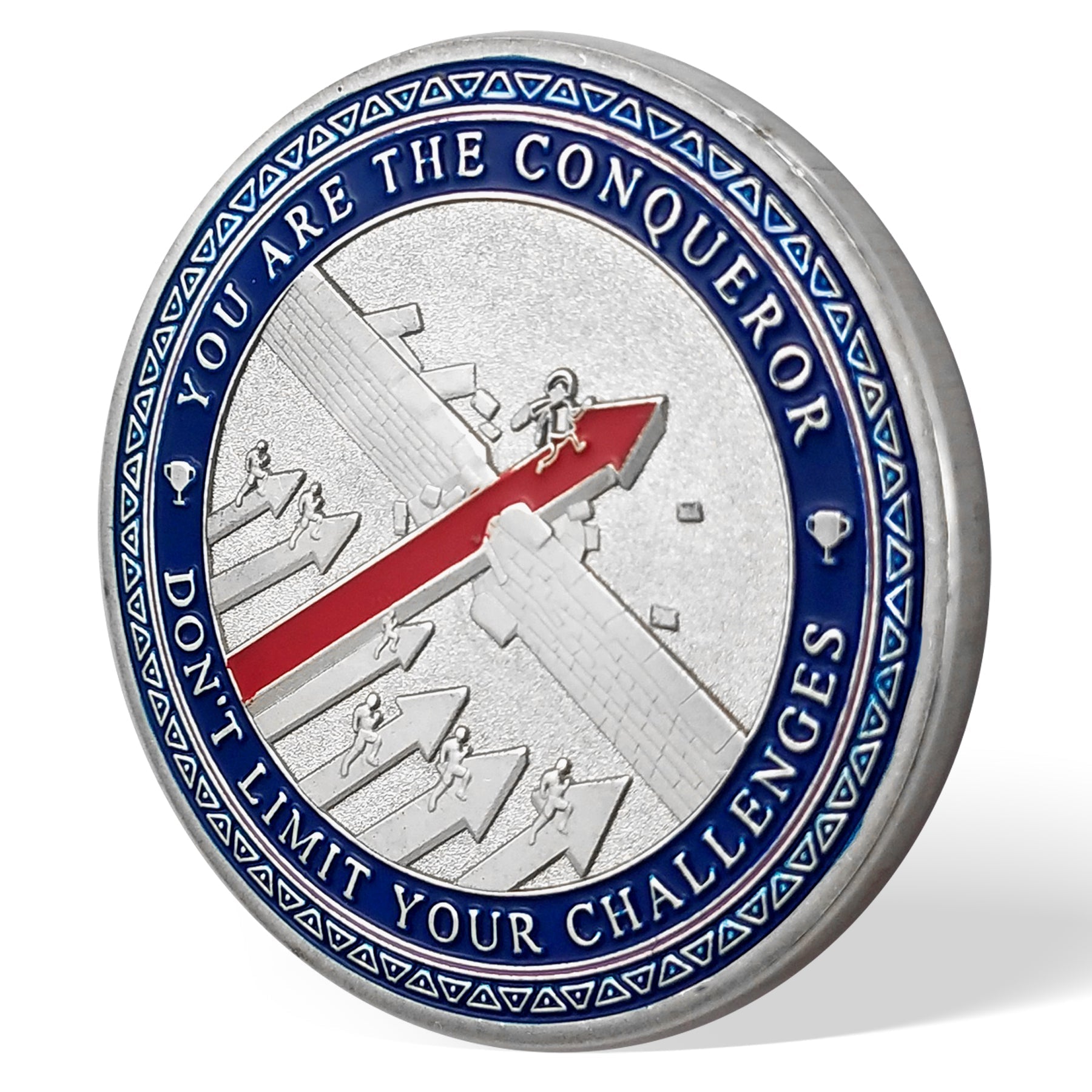 Encouragement Challenge Coin-employee Appreciation Gifts Inspirational Thank You Coin for Students and Cowokers-the Red Arrow Breaks the Wall mysite
