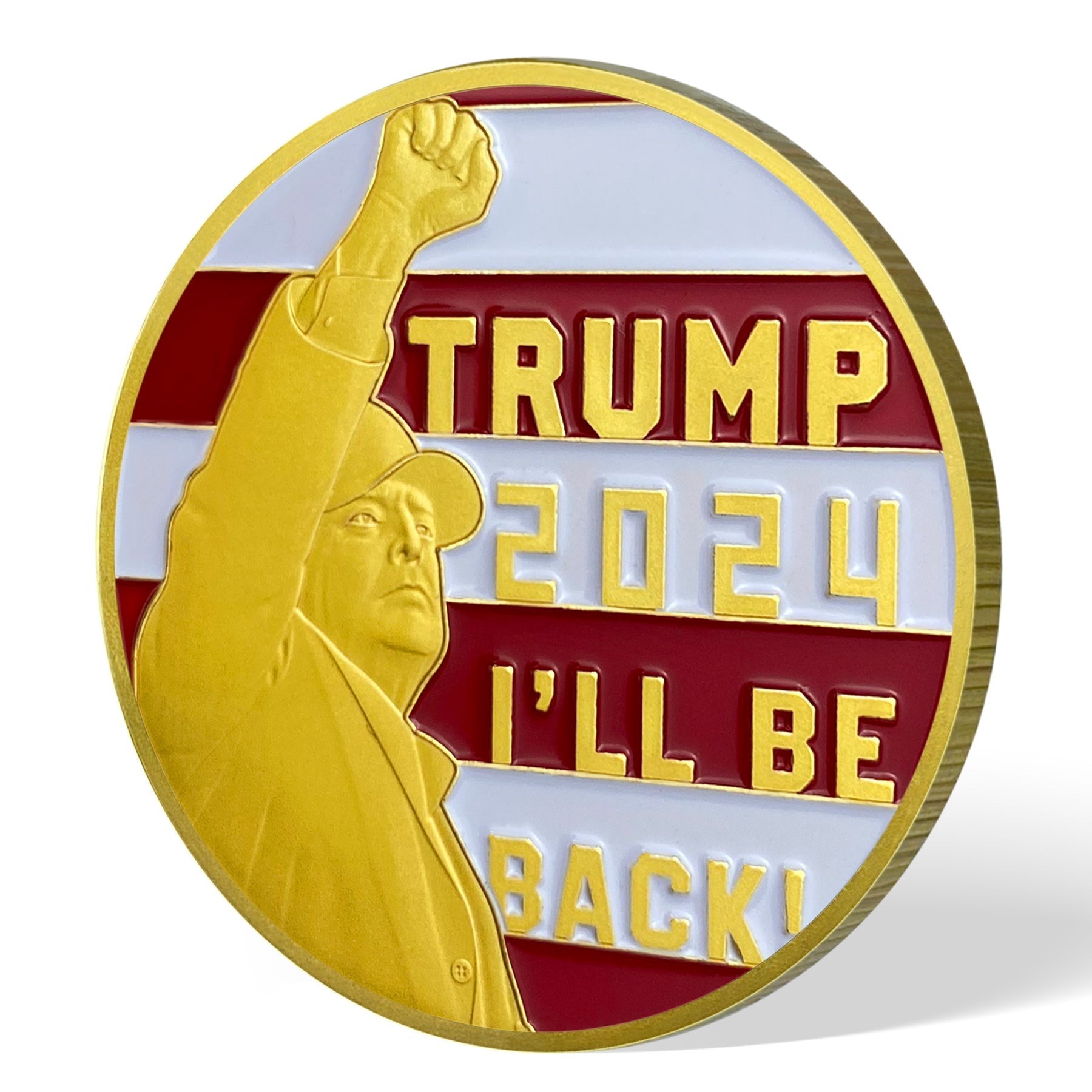 Trump 2024 Let's Go Brandon Challenge Coin 3D Gold Finish Collectible Gift Coin mysite