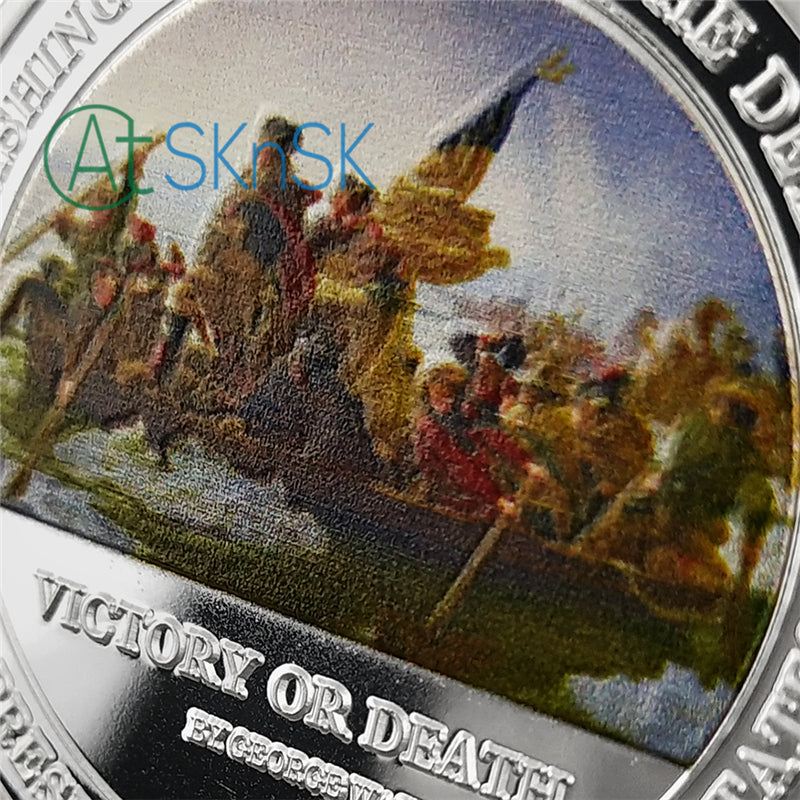 George Washington Crossing Delaware River Challenge Coin mysite