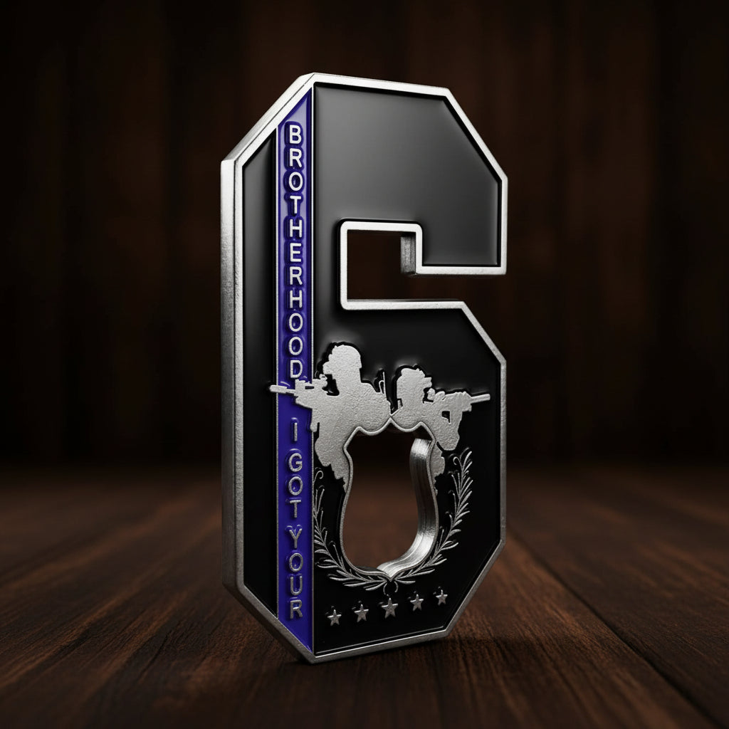 The Blue Line Got Your Six-Brotherhood Police Challenge Coin mysite