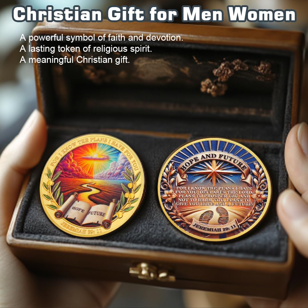 Inspring Jeremiah 29:11 Verse Hope & Future Christian Challenge Coin mysite