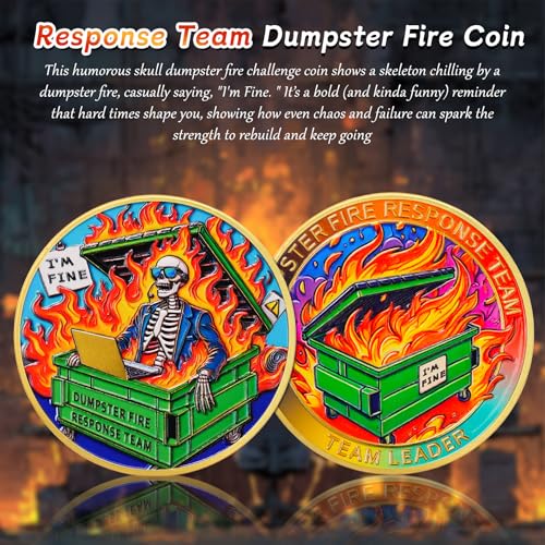 Skull Dumpster Fire Response Team Coin mysite