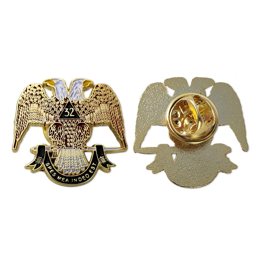 Scottish Rite 32nd Degree Masonic Lapel Pin Badge mysite