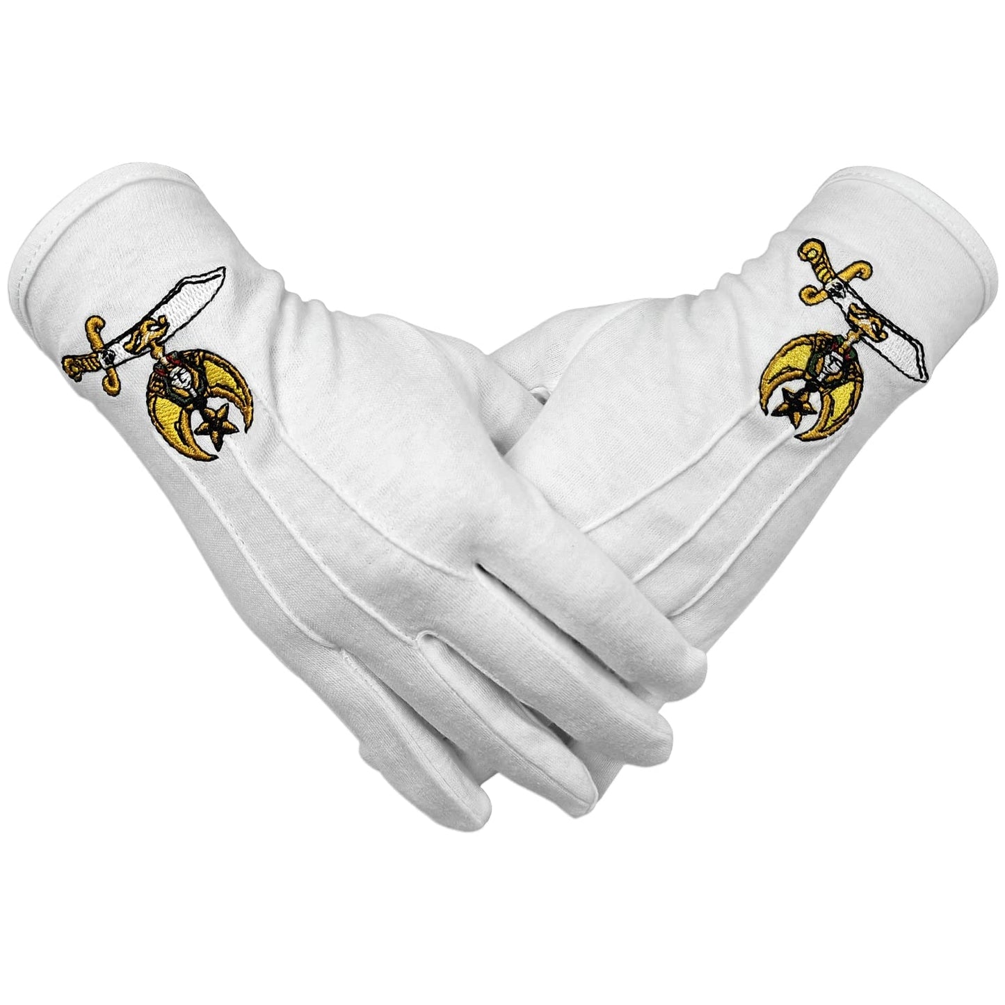 Masonic Shriner Embroidered Cotton Gloves mysite