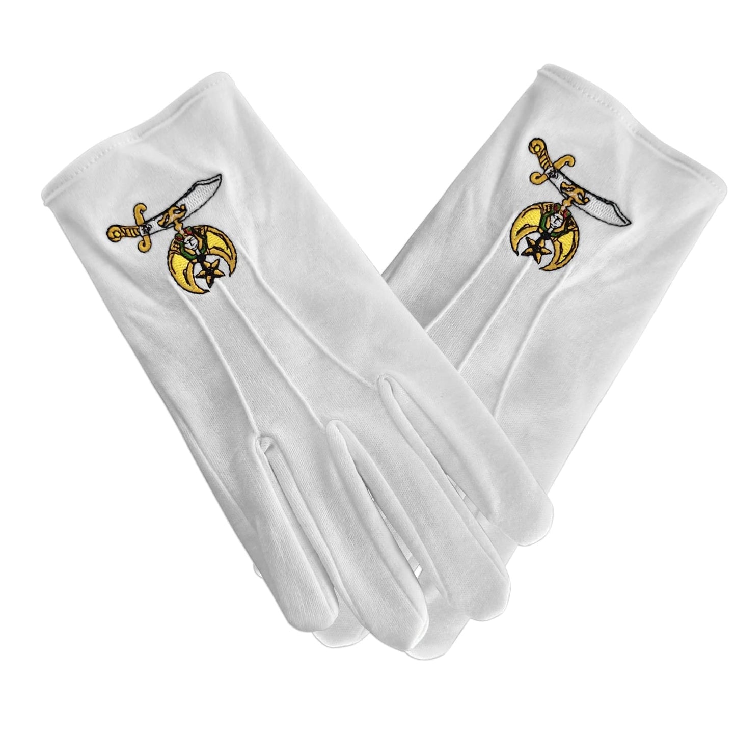 Masonic Shriner Embroidered Cotton Gloves mysite