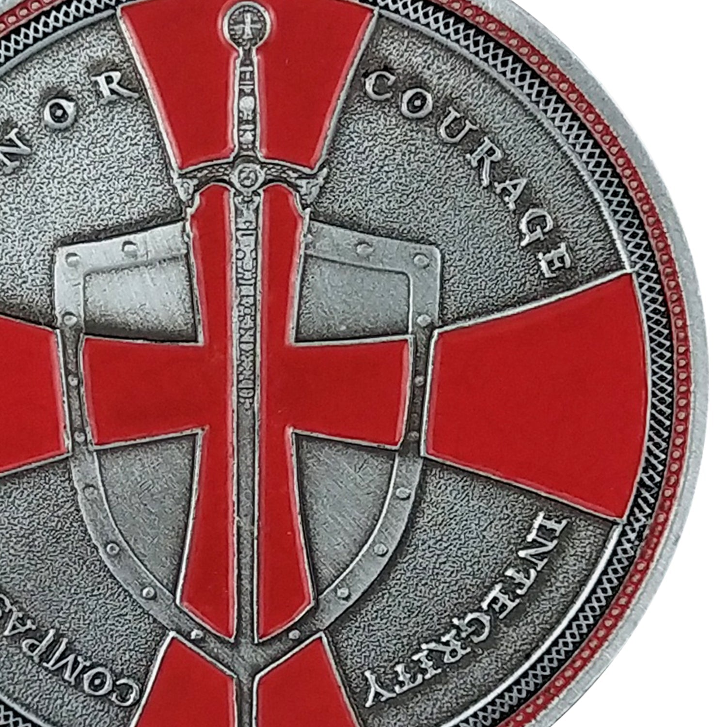 Knight Templar Challenge Coin Red Cross Religious Coin Collection Commemorative Gift mysite