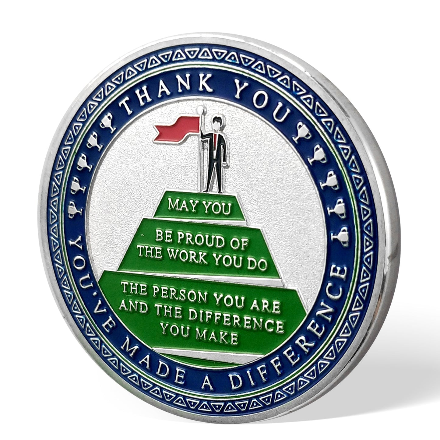 Encouragement Challenge Coin-Employee Appreciation Gifts Inspirational Thank You Coin for Students and Cowokers-Green Arrow mysite