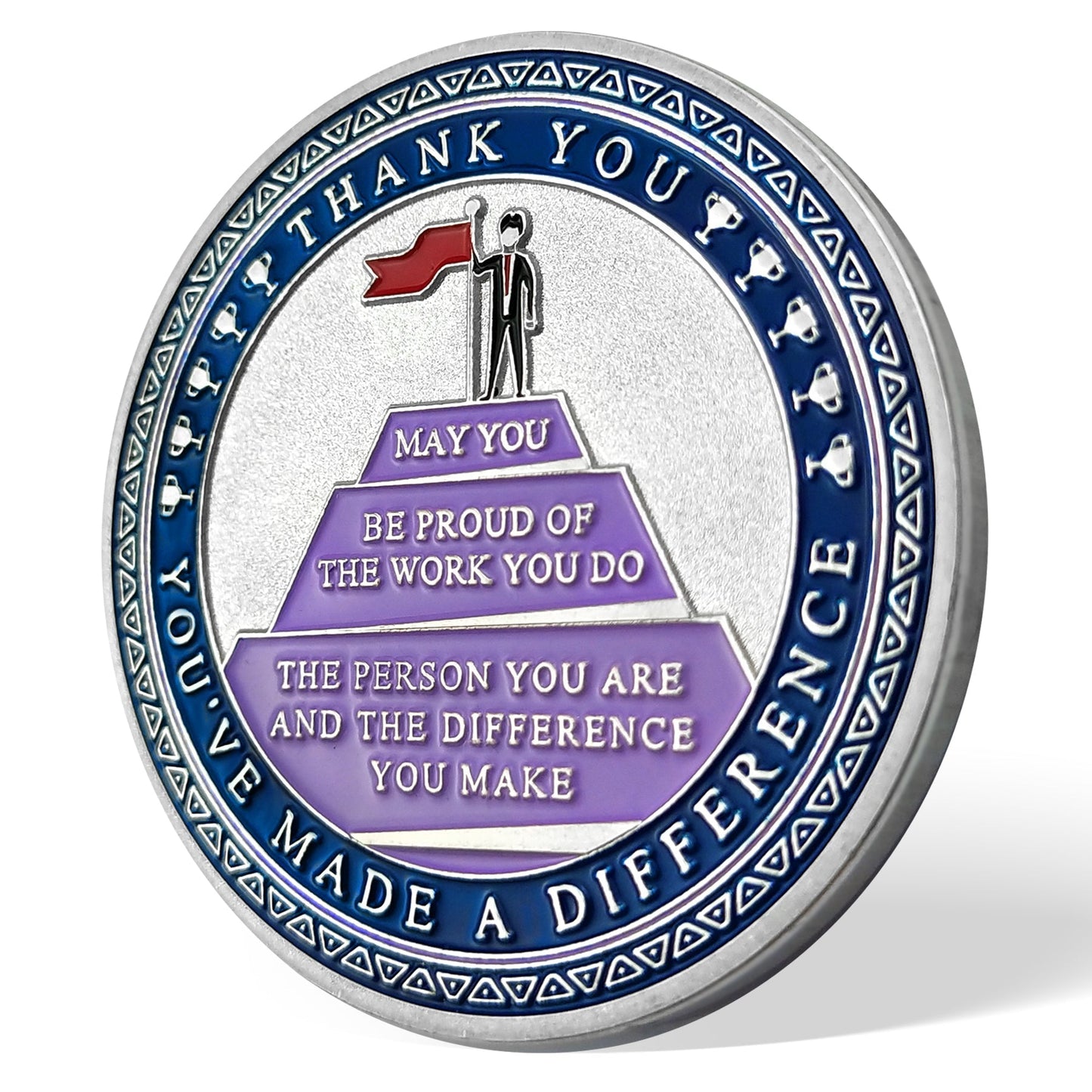 Encouragement Challenge Coin-employee Appreciation Gifts Inspirational Thank You Coin for Students and Cowokers-the Red Arrow Breaks the Wall mysite