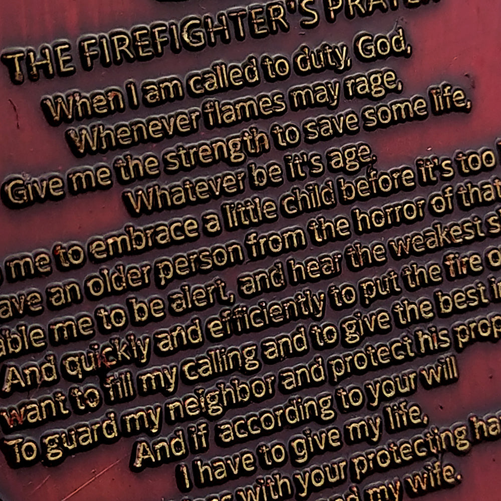 Firefighter Prayer 911 Fallen Hero Challenge Coin mysite