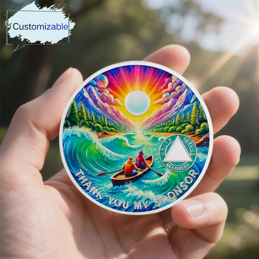 Thank You My Sponsor Sobriety Coin mysite
