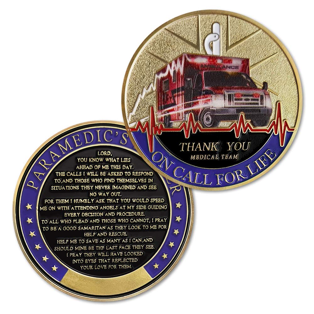 Paramedic's Prayer EMT EMS Challenge Coins mysite