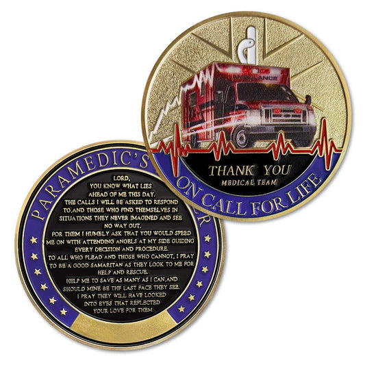 Paramedic's Prayer EMT EMS Challenge Coins mysite