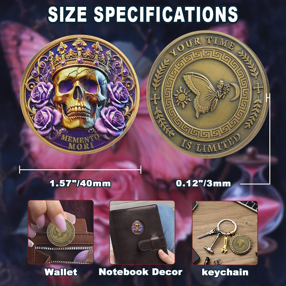 Your Time is Limited Inspirational Stoicism Memento Mori Coin mysite