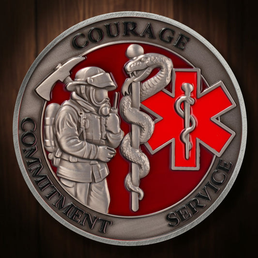 Firefighter Salute Challenge Coin mysite
