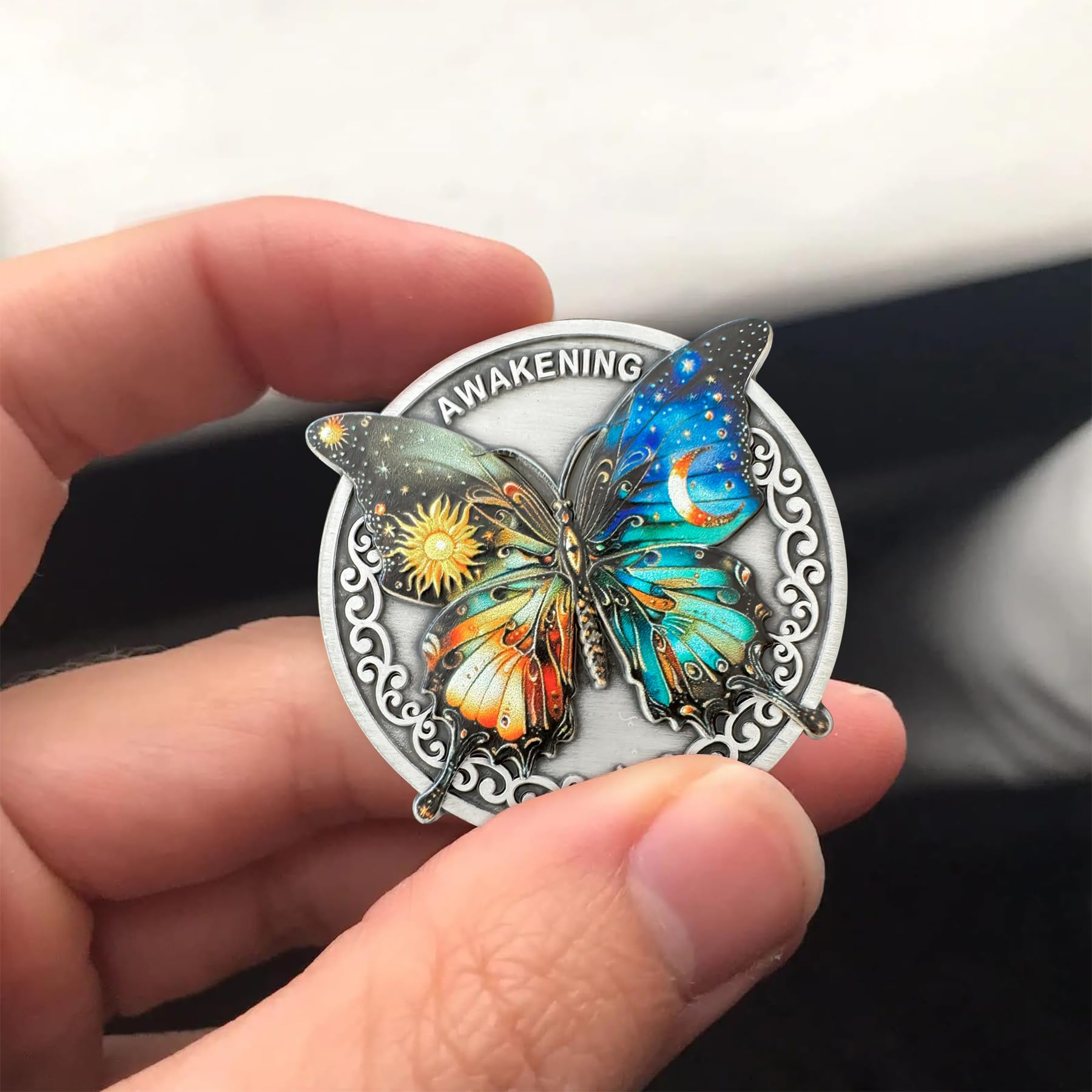 Original Darkness to Light Butterfly Sobriety Coin mysite